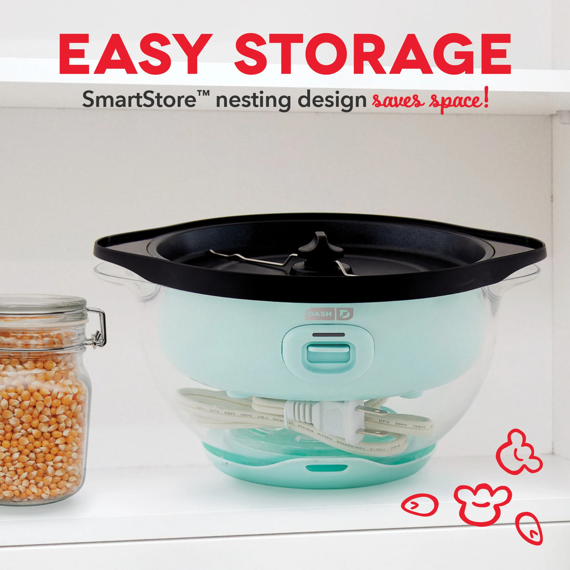 SmartStore® Stirring Popcorn Maker, 3Qt - Image 10