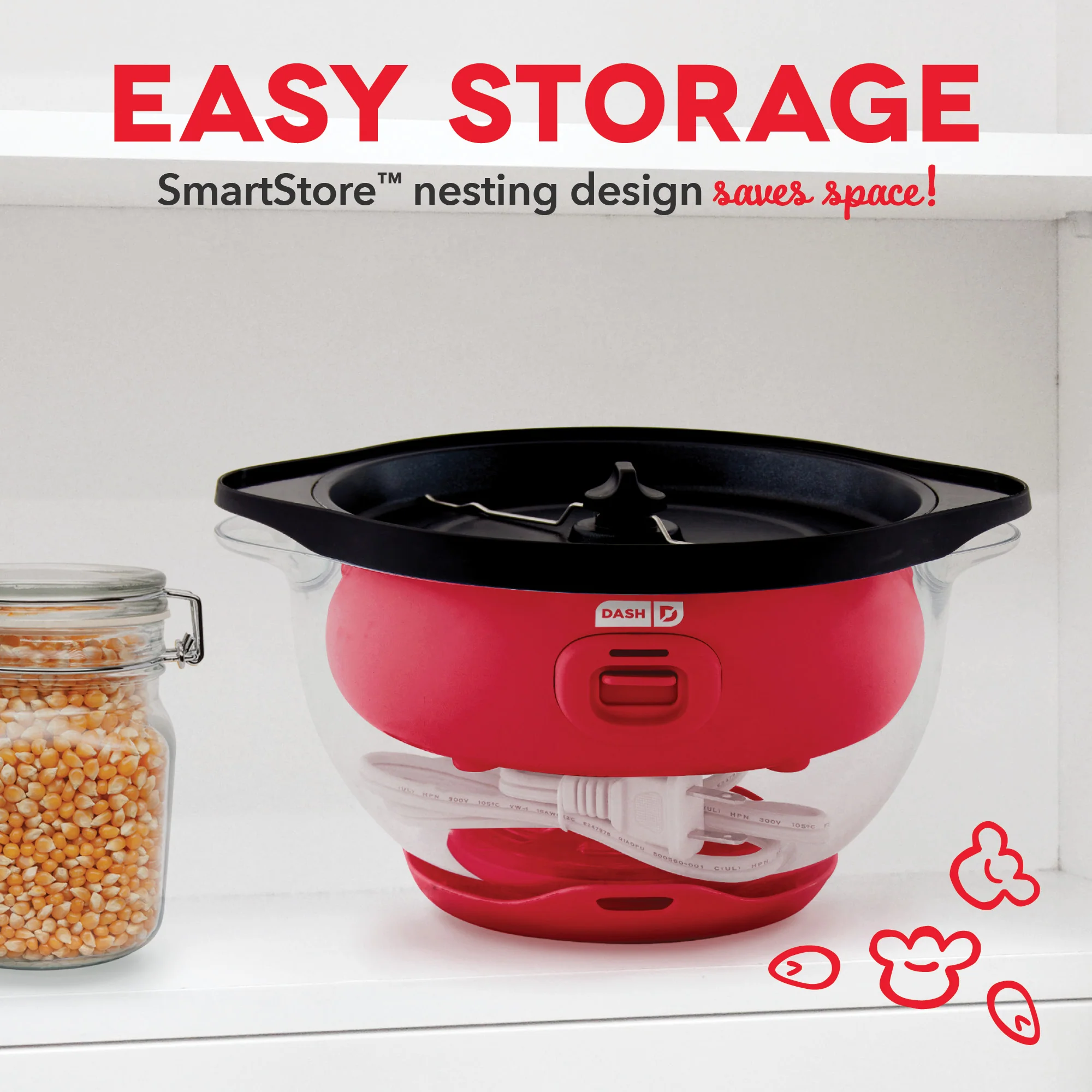 SmartStore® Stirring Popcorn Maker, 3Qt - Image 4