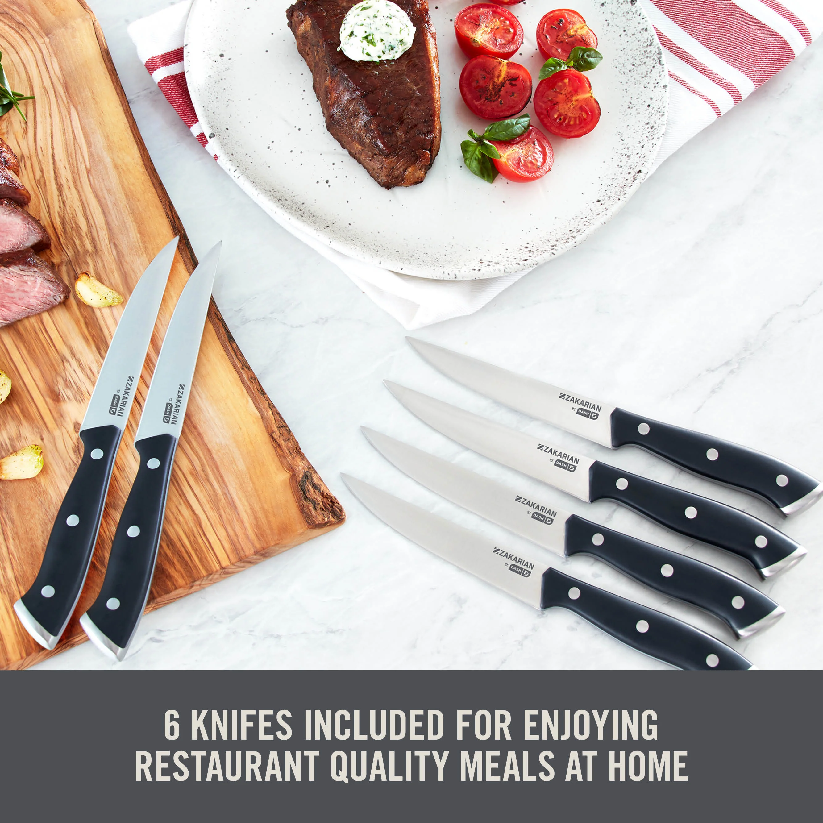 Zakarian by Dash 6 Piece Steak Knife Set - Image 4