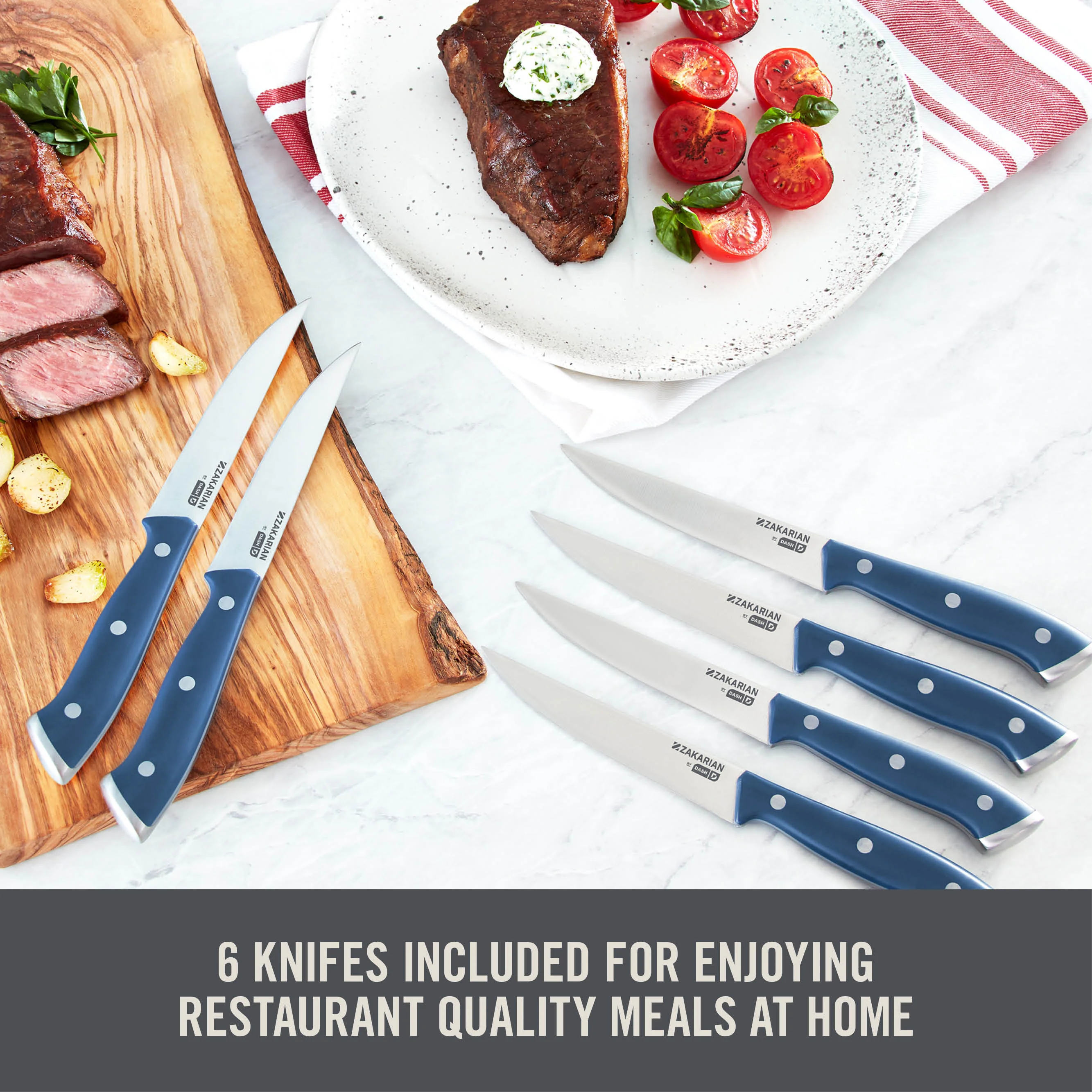 Zakarian by Dash 6 Piece Steak Knife Set - Image 9