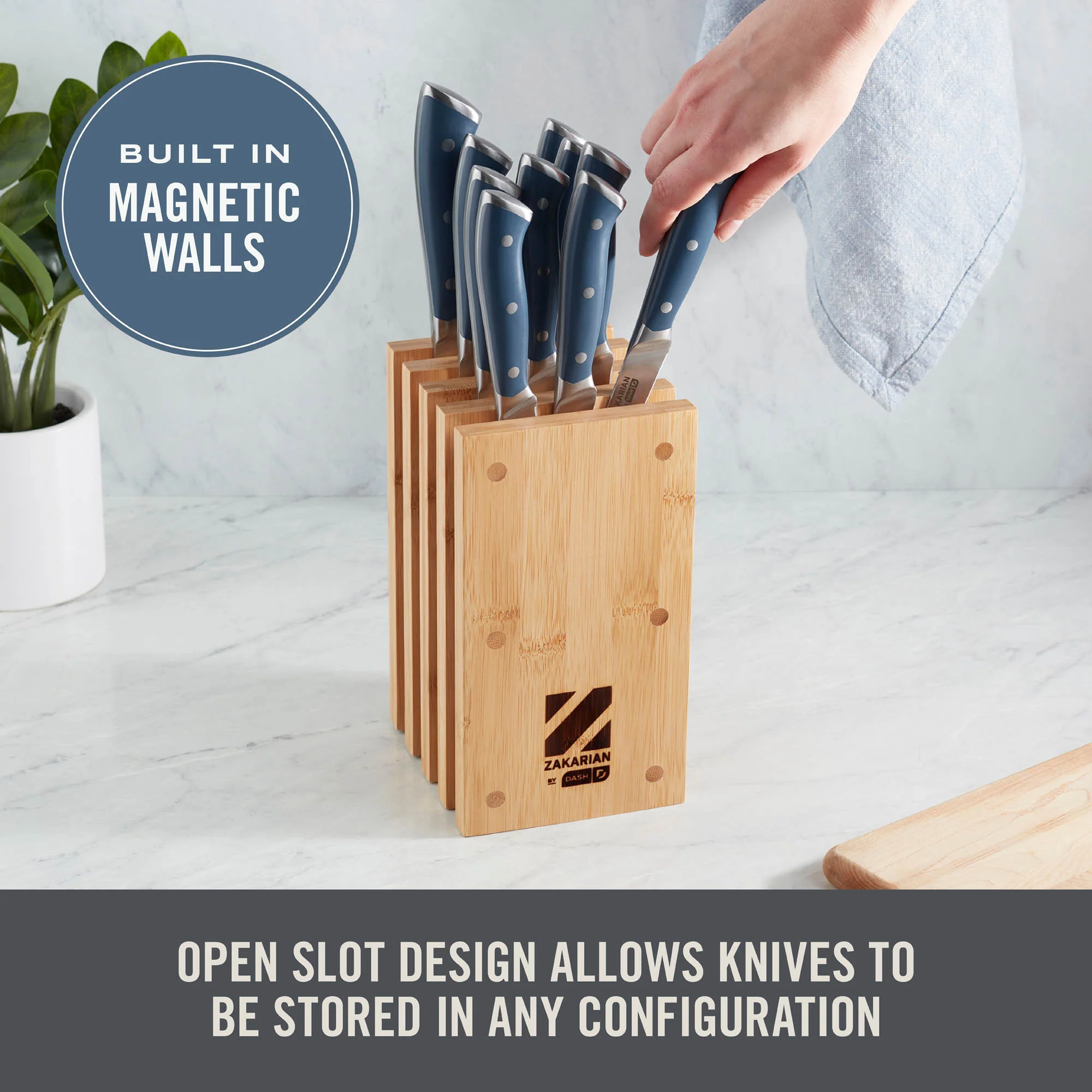 Zakarian by Dash Magnetic Knife Block - Image 4